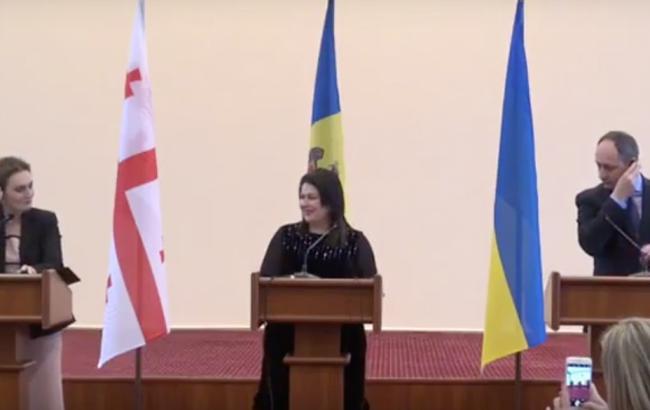 Украина, Грузия и Молдова договорились совместно решать территориальные проблемы