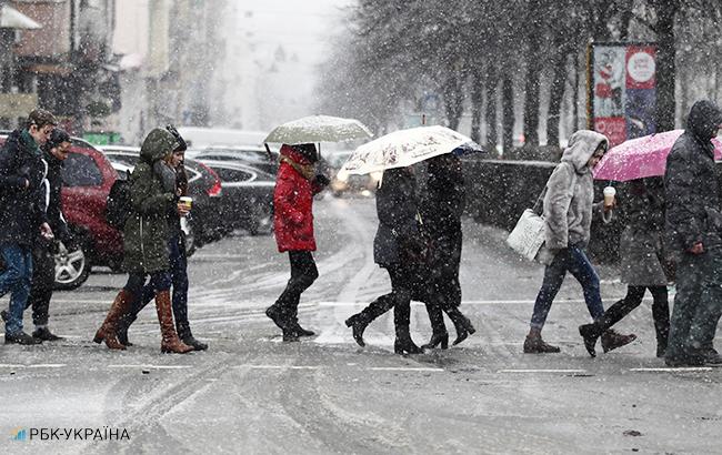 Погода на сегодня: в Украине местами дождь с мокрым снегом, температура от -1 до +13