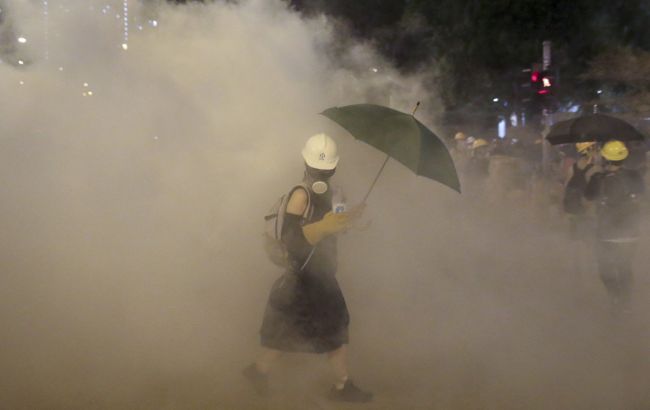 В Гонконге снова произошли столкновения во время протеста